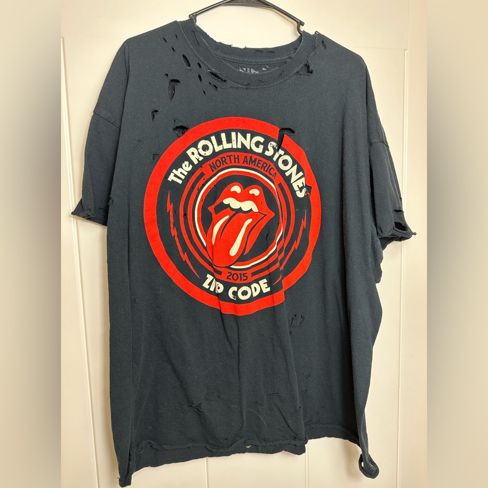 Rolling Stones “Zip Code” Custom Oversized Tee - image 1